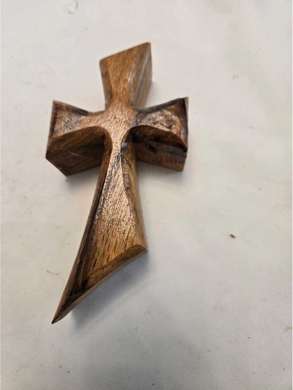 Hand Carved Wooden Cross Wall Hanging 7x3